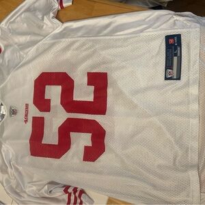 White and Red Football Jersey